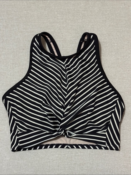 Kona Sol Other - EUC Kona Sol Halter Style Swim Top-Sz S-Biack n White Stripes